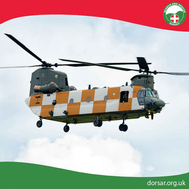Dorset Search and Rescue's new chinook Picture: Dorset Search and Rescue