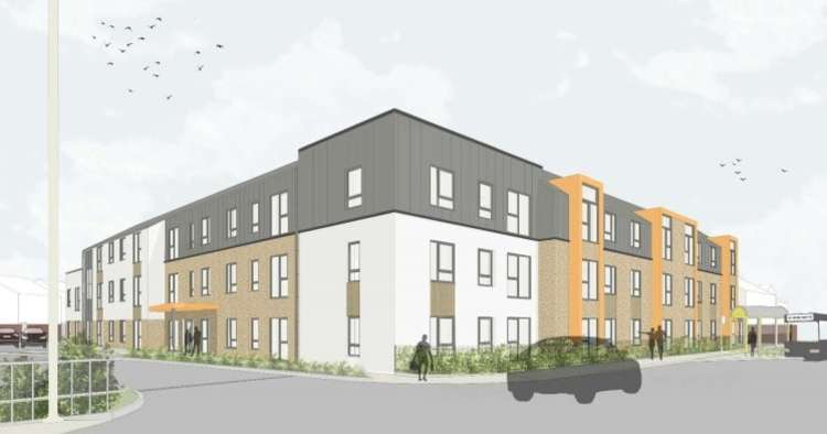 The new design for the retirement homes (Image by Paddock Johnson Partnership)