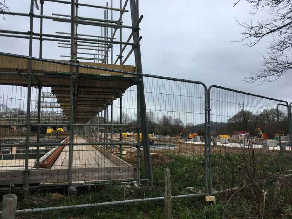Building works at Bridport Co-housing site