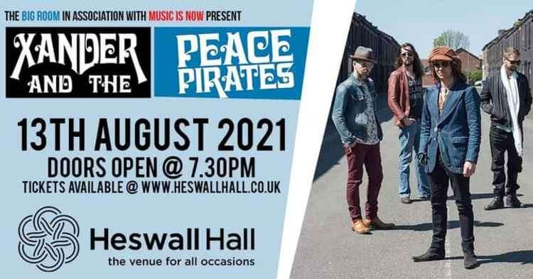Xander and the Peace Pirates are among Heswall Hall's strong line up of music gigs
