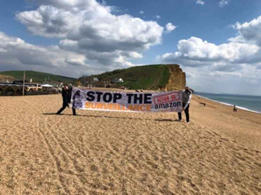 Action on Amazon campaigners in West Bay