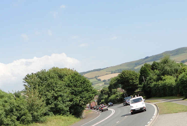 The emissions monitoring vehicle employed by Highways England on the A35 at Chideock Hill