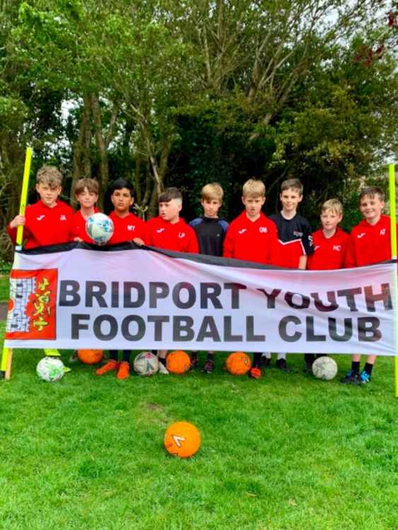 The Bridport Youth Football Club under 12s team