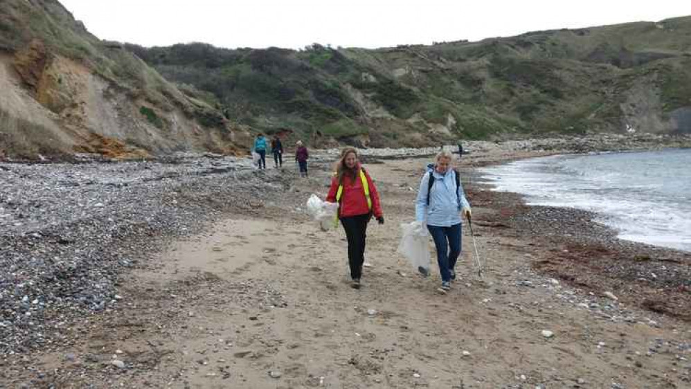 Volunteers at Lulworth Cove