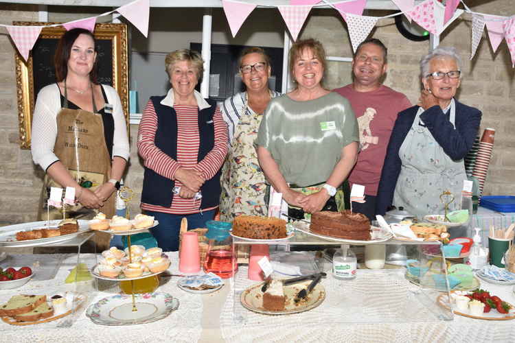 The team at the tea tent Picture: Tim Russ