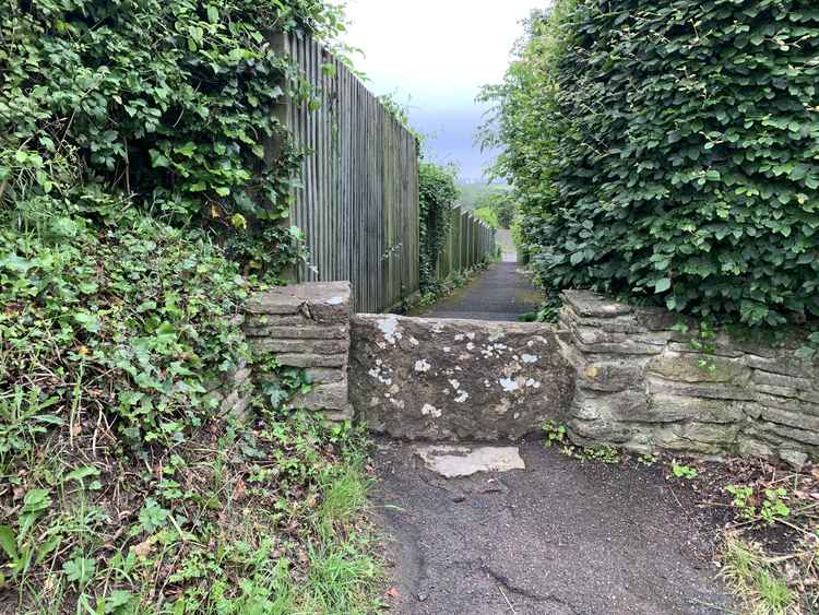 Just after Norburton Hall on the left, there is a stone stile and a footpath