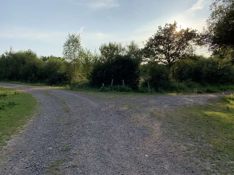 Walk round to the left where there is a right hand path