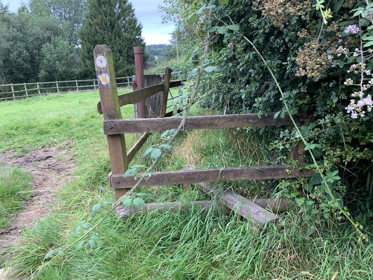 The stile just after the barn is easily missed