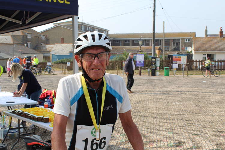 Brian Dale, the oldest participant at 82