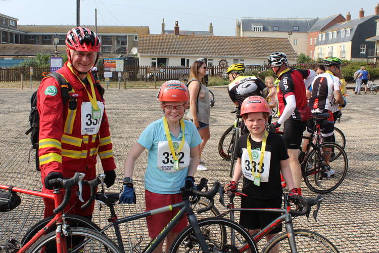 George and Emily Hyde, the youngest cyclists overall