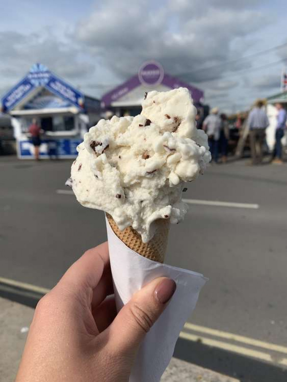 The vegan Stracciatella ice cream from Baboo