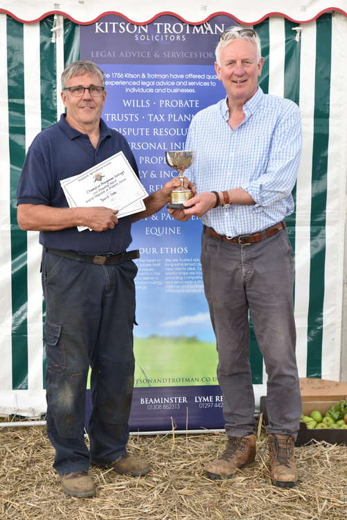 David Cobb Champion Ploughmen in Vintage ploughing classes & winner of the Blandford & Webb Perpetual Challenge cup Picture: Tim Russ