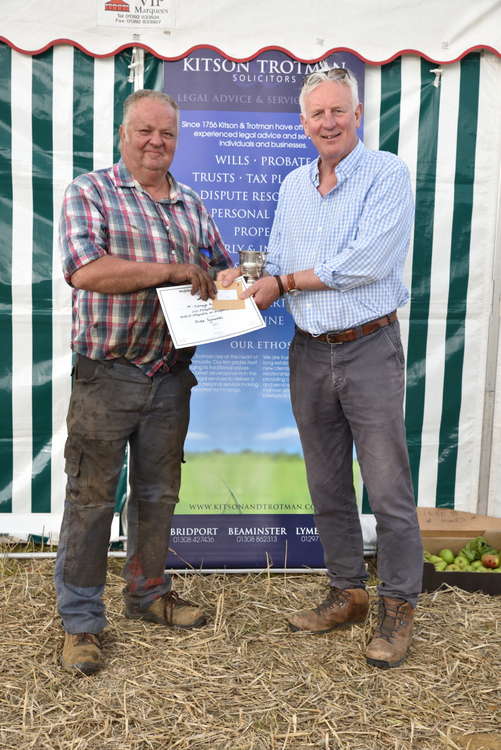 Michael Symonds Champion Vintage Ploughman and winner of The Jack Dare Memorial Trophy Picture: Tim Russ