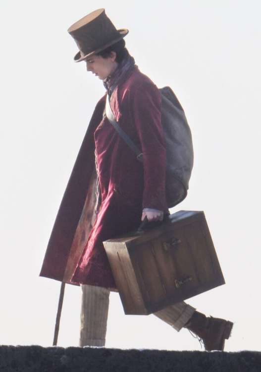 Timothée Chalamet in character as Roald Dahl's 'Willy Wonka Image: Richard Austin