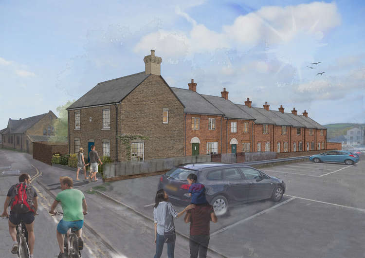 Dorset Council approves plans for eight homes on the former Bridport coal yard site off Rope Walks Image: Courtesy of C G Fry and Son Ltd