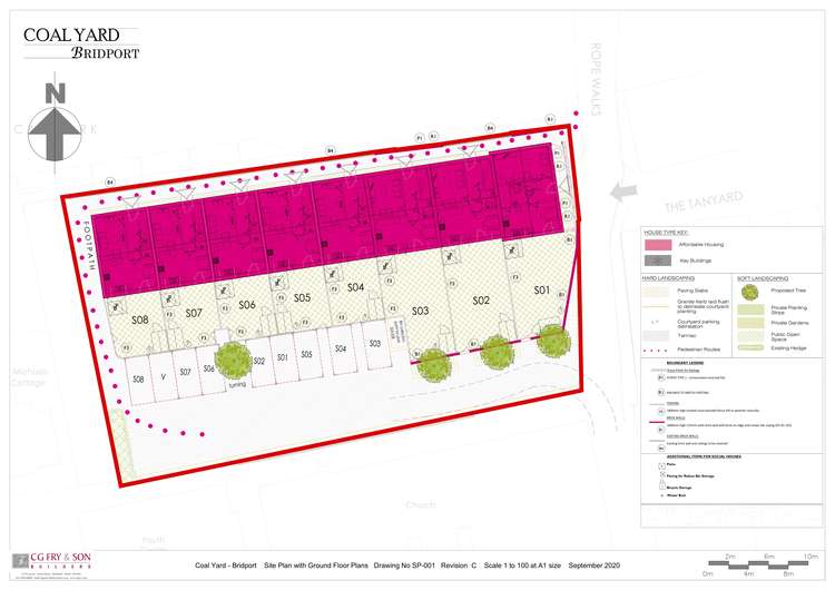 The proposed site plan Image: Courtesy of C G Fry and Son Ltd