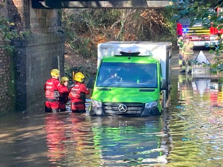 Flooding in Toller Porcorum Image: Bridport Fire Station