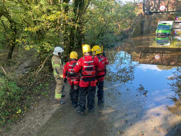 Flooding in Toller Porcorum Image: Bridport Fire Station