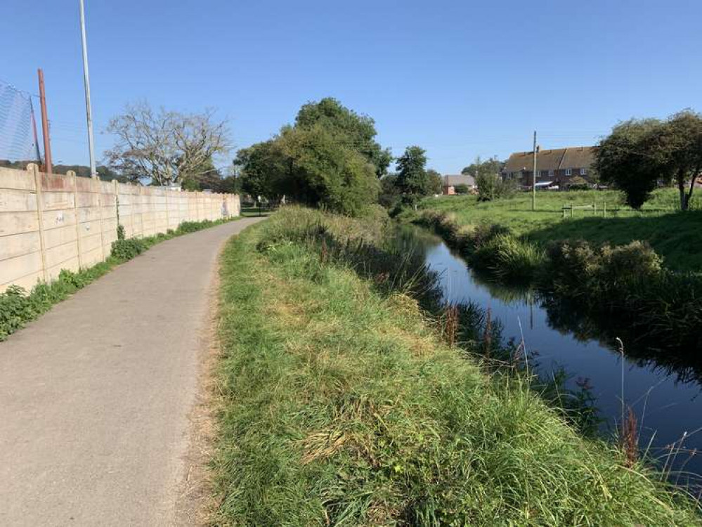 Bridport town surveyor, Daryl Chambers, is exploring the idea of murals on the riverside wall by Bridport Football Club