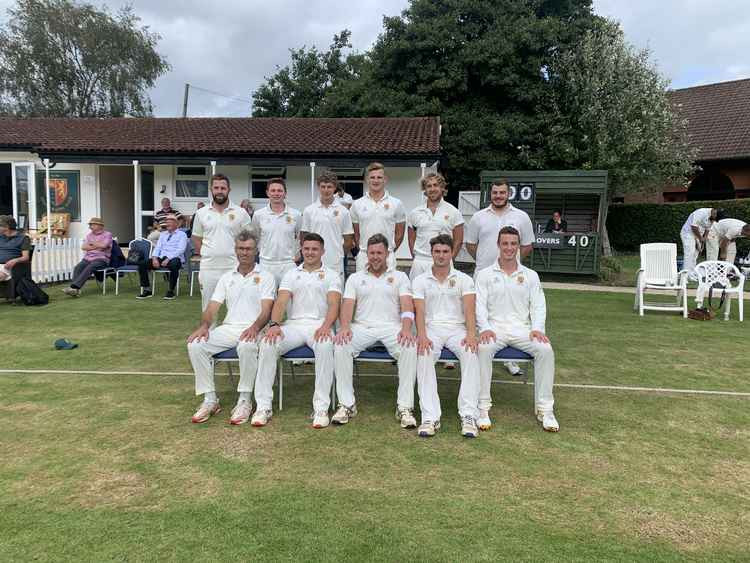 Uplyme line-up before their nine-wicket victory over Plymouth CS & Roborough