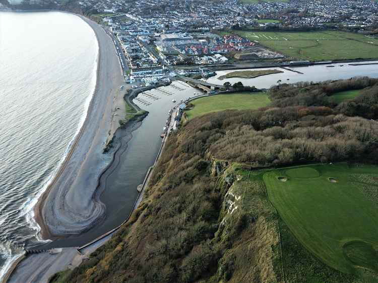 A beautiful view of the South West corner of Axe Cliff Golf Club