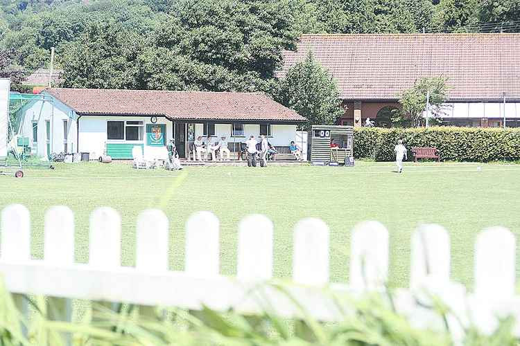 The new pavilion at Uplyme built by members after £8,000 was raised at a two=week sports festival.