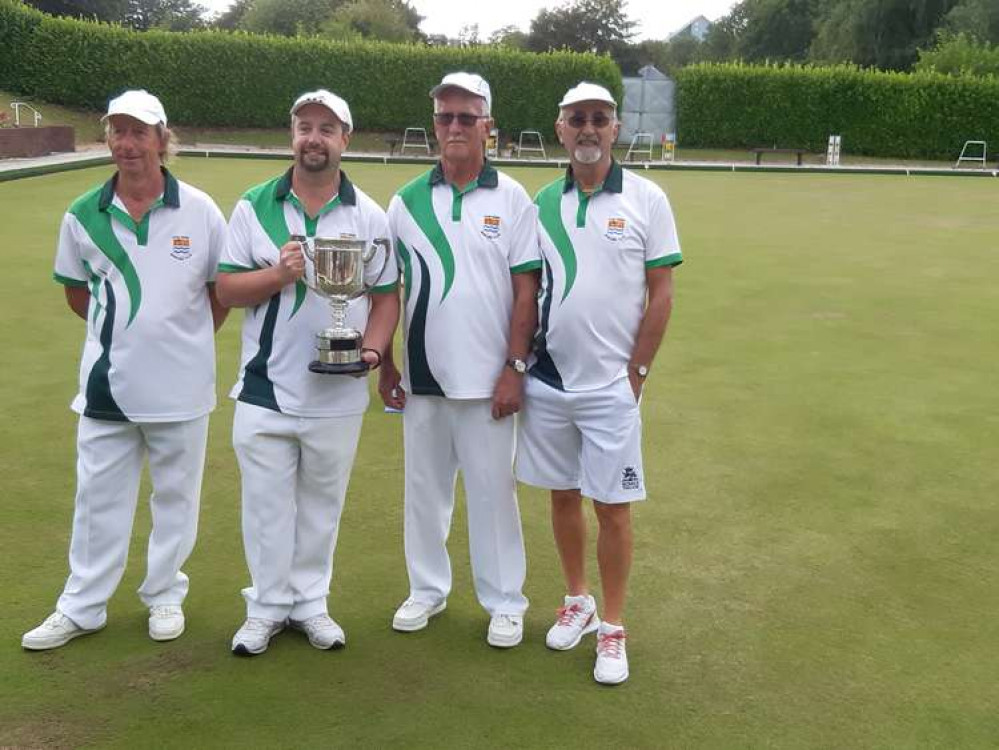 Paul Moffitt, Steve Pomeroy, Barry Rattenbury and skip Paul Pomeroy, winners the Dorset Mens' 4s