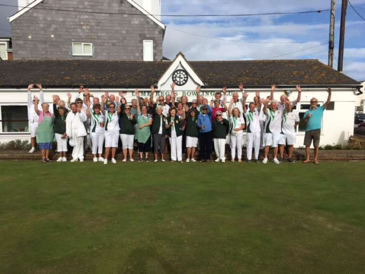 Lyme Regis Bowling Club members pictured after their last match of the season