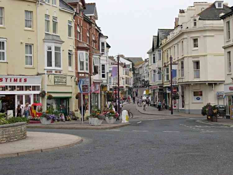 Seaton's main shopping area