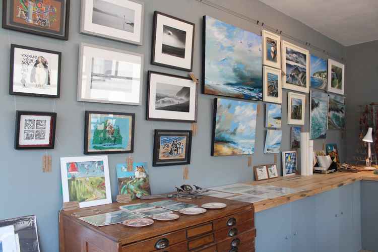 A vast collection of work by local artists and makers is on display inside