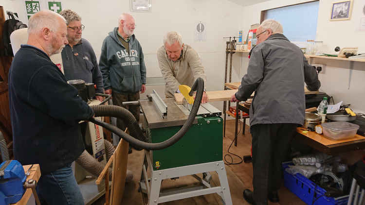 Funding from Co-op helped to equip Beer Men's Shed with machinery