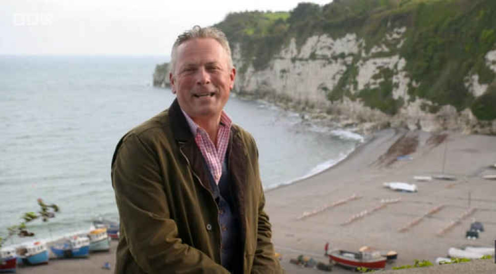 'Escape to the Country' presenter Jules Hudson pictured in Beer, near Seaton (credit: BBC iPlayer)