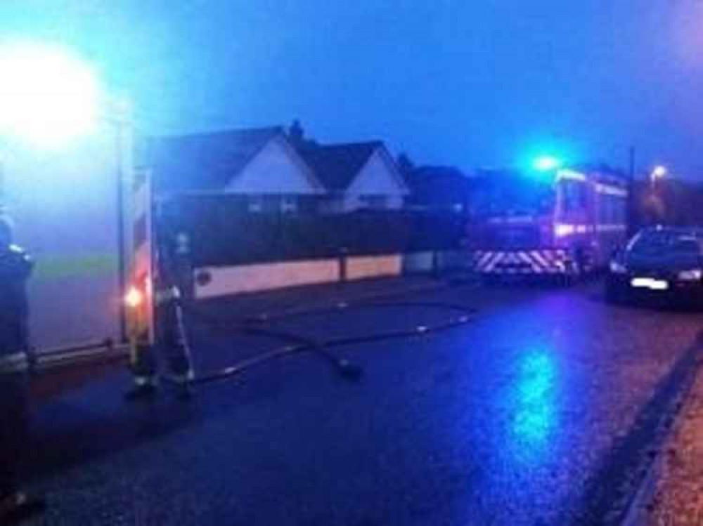 Seaton and Colyton fire crews attended a bungalow fire caused by a fuse box (photo credit: Colyton Fire Station)