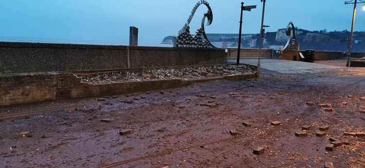 EDDC is also investigating if the Seaton Hole BMP can be extended to cover the Esplanade after it was recently flooded (photo by Chris Rogers)