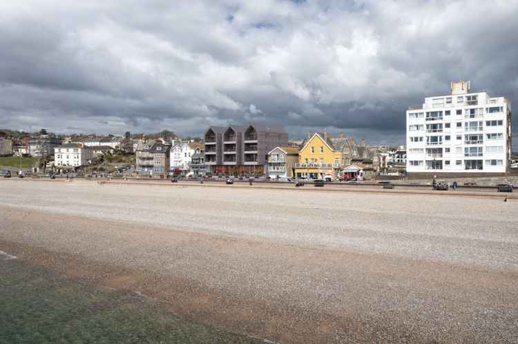 A visual of how the redeveloped Hook & Parrot will look on Seaton seafront (photo courtesy of Porter Haworth)