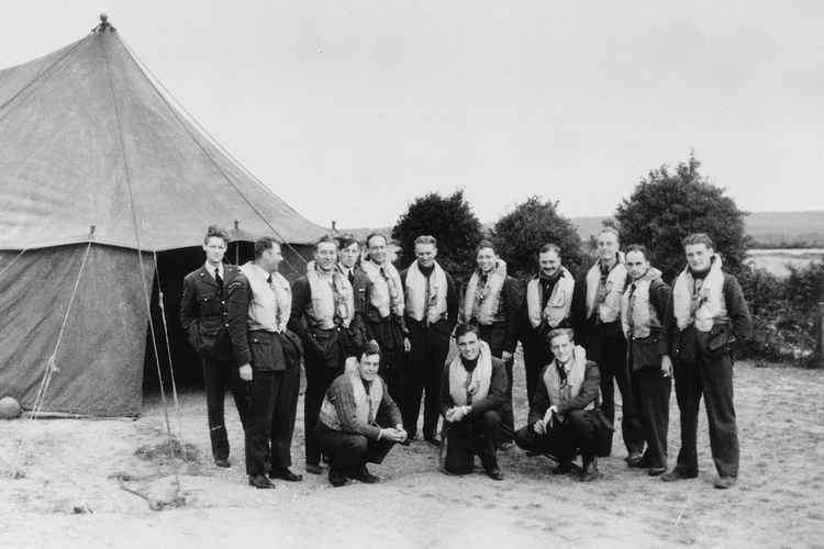 Battle of Britain Spitfire pilots of 609 Squadron in August 1940 (Picture: 609 Squadron Association)