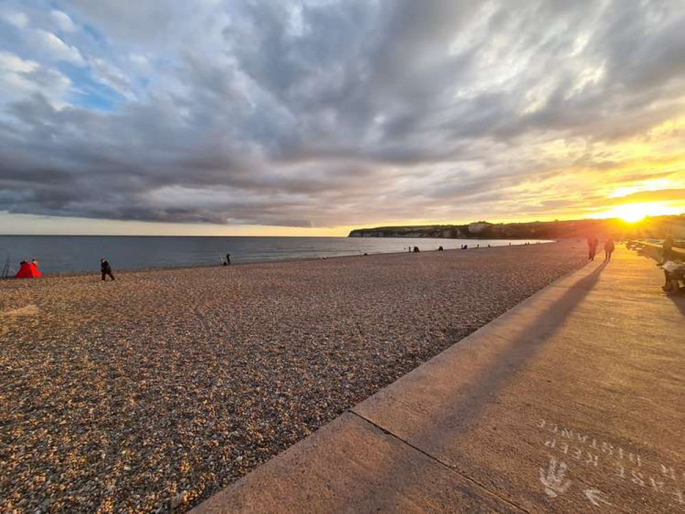 Sunset over Seaton beach, taken by Hayley Gomes