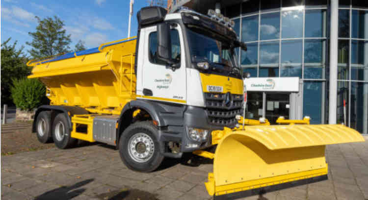 A Cheshire East Council gritter