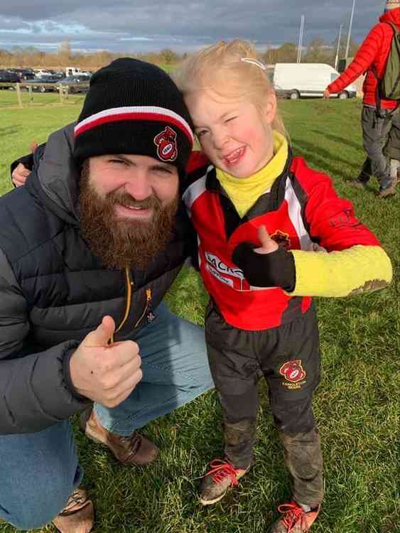 Greg Wood the club and 1st team captain and his daughter Zoe