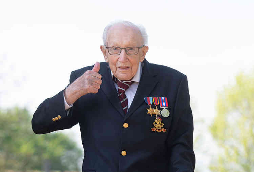 Capt Tom Moore. Photograph: Joe Giddens/PA Wire