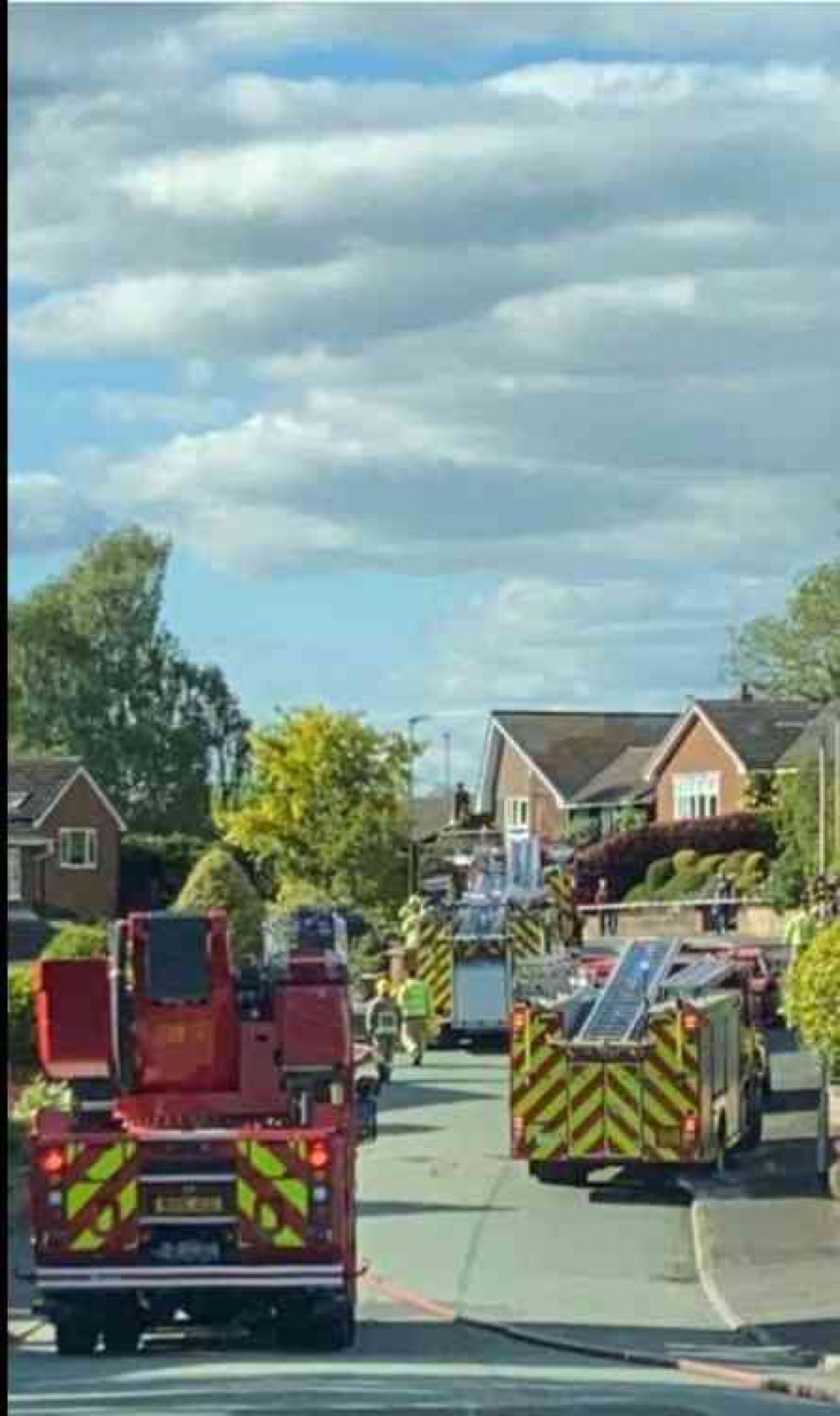 (Firefighters on the scene in Harvey Road: Image by Michael Robinson)