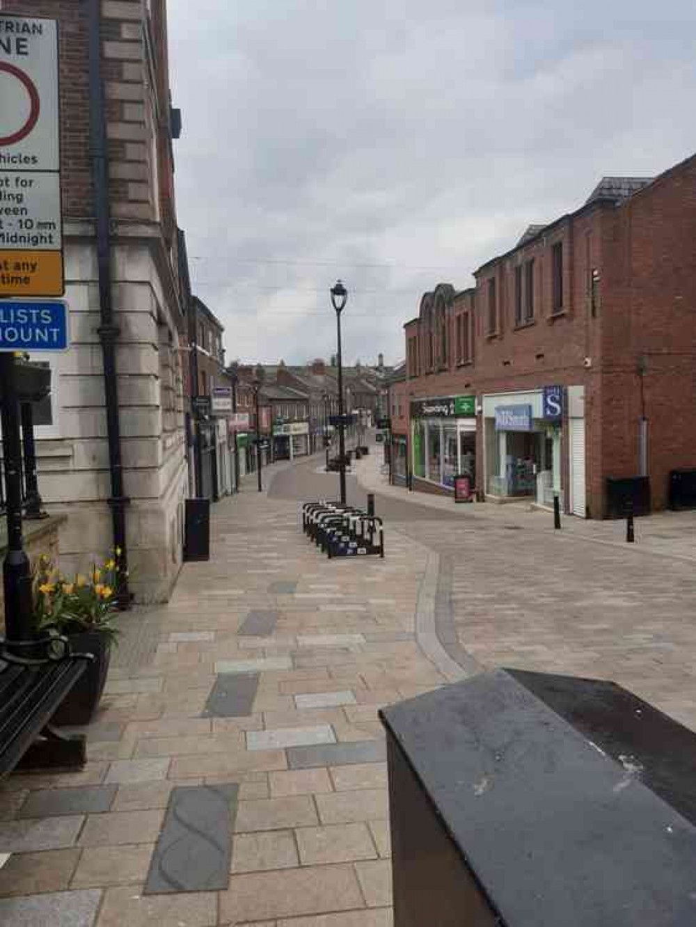 The town centre could be busy with traders once more.