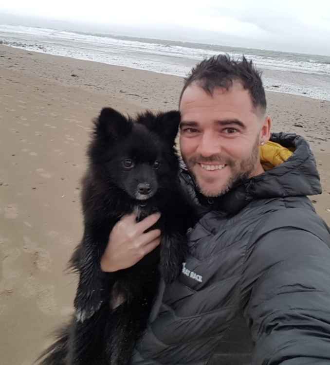 Graham Cooper and his three-year-old Pomeranian called Teddy