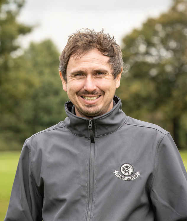 Andy Brougham, Astbury Golf Club's head greenkeeper.