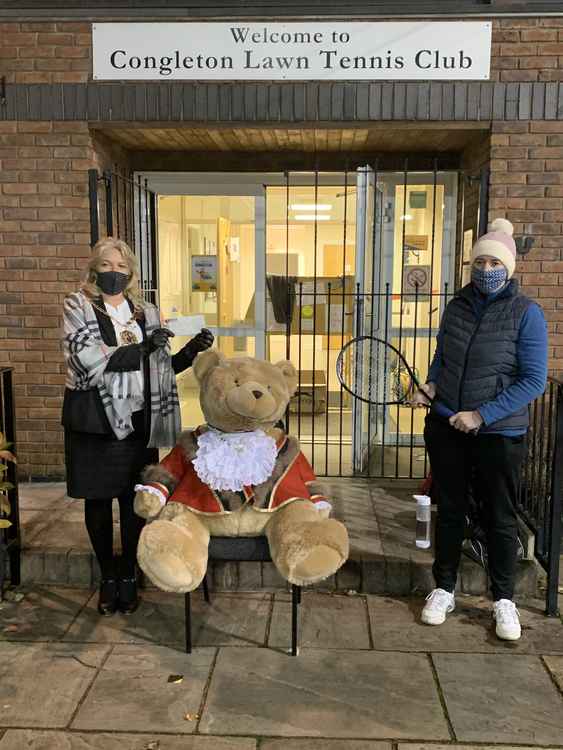 Sally-Ann Holland, Mayor Bear and Louise Fenn