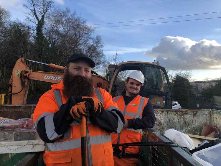 Brian Thomas and Scott Arnold at Congleton HWRC