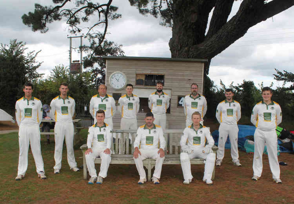 Kilmington line up before their Devon Mini-League home match against Exeter 2nds on Saturday.