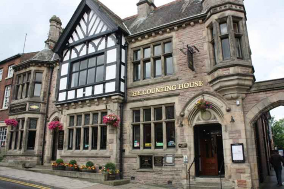 The Counting House pub, on Swan Bank, Congleton.