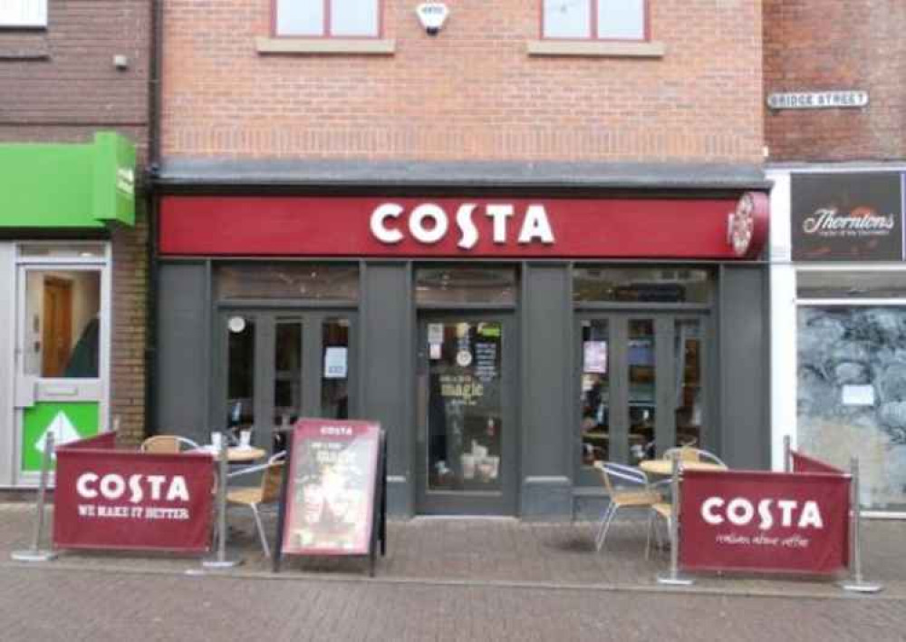 Costa Coffee, on Bridge Street, Congleton. Image: Google