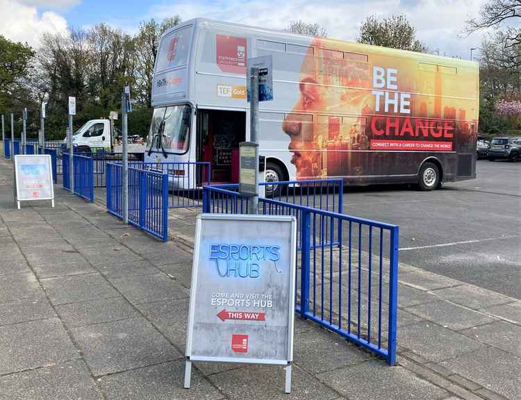 CHS was delighted to welcome back the Staffordshire University Great Minds Bus.